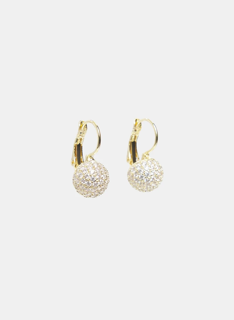 Rhinestone Clip-On Earrings