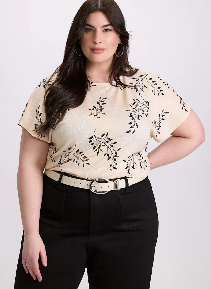 Floral Drop Shoulder Top