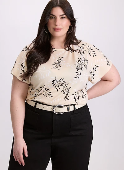 Floral Drop Shoulder Top