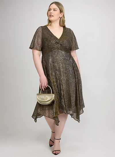 Robe cocktail scintillante