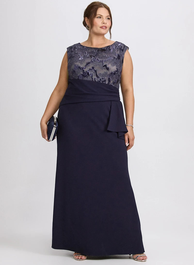 Robe à volants et paillettes