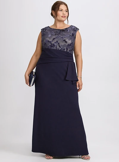 Robe à volants et paillettes