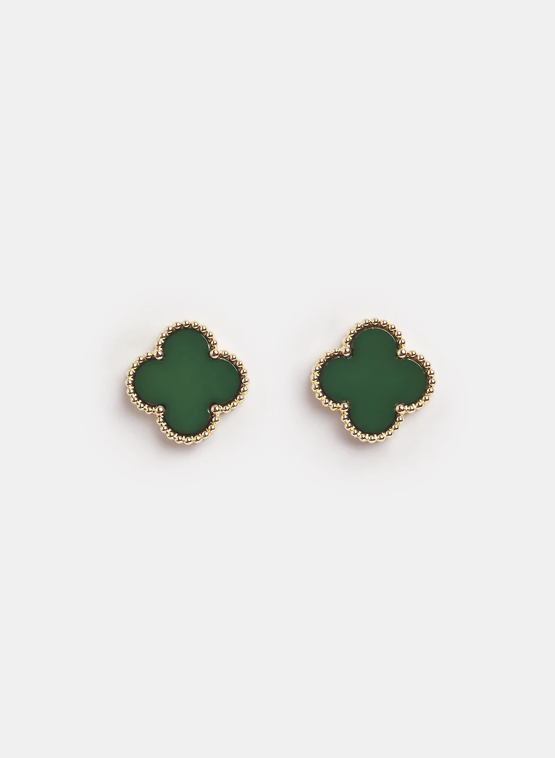 Clover Resin Earrings