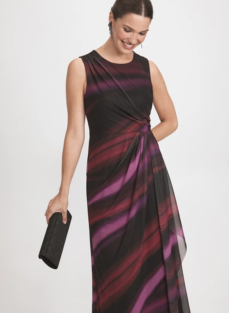 Stripe Mesh Dress