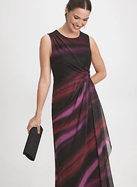 Stripe Mesh Dress