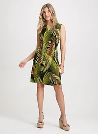 Palm Print Dress