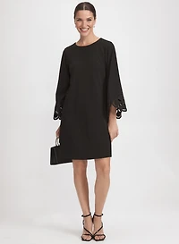Embroidered Sleeve Dress