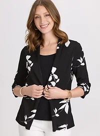 Haut trompe-l'oeil floral