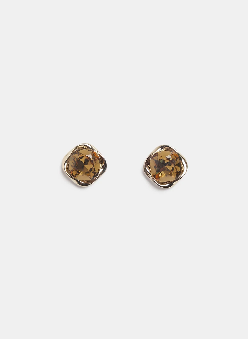 Faceted Glass Earrings