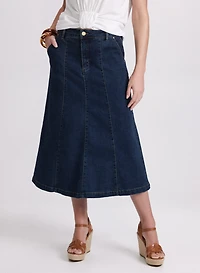 Jupe midi en denim