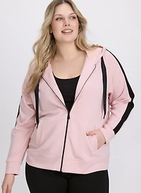Zip-Up Hoodie Top