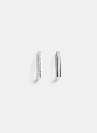Boucles d'oreilles en anneaux rectangulaires