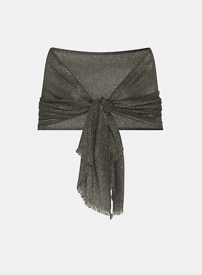 Foulard plissé brillant