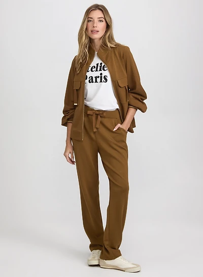 Zip-Up Cover-Up & Pull-On Scuba Pants