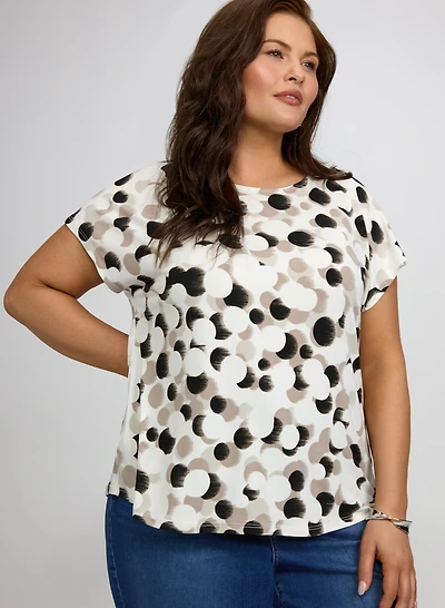 Haut à motif de pois