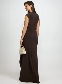 Jewel Embellished Jersey Dress