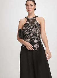Robe Cléopâtre à broderies et paillettes