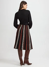 Striped Illusion Sweater Dress