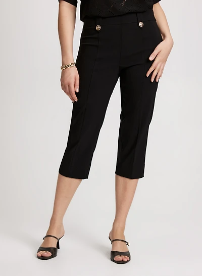 Straight Leg Pull-On Capris