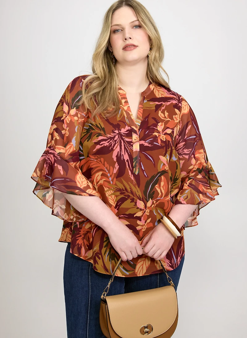 Floral Chiffon Blouse