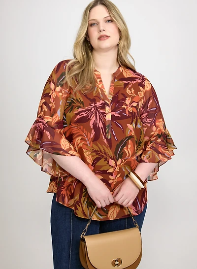 Floral Chiffon Blouse