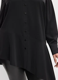 Blouse à ourlet asymétrique