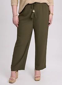 Olivia Crinkled Wide-Leg Pants