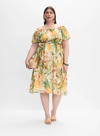 Melanie Lyne - Tropical Print Dress