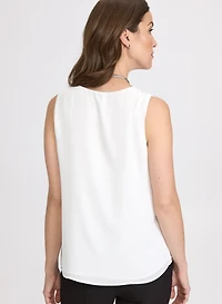 Sleeveless V-Neck Blouse