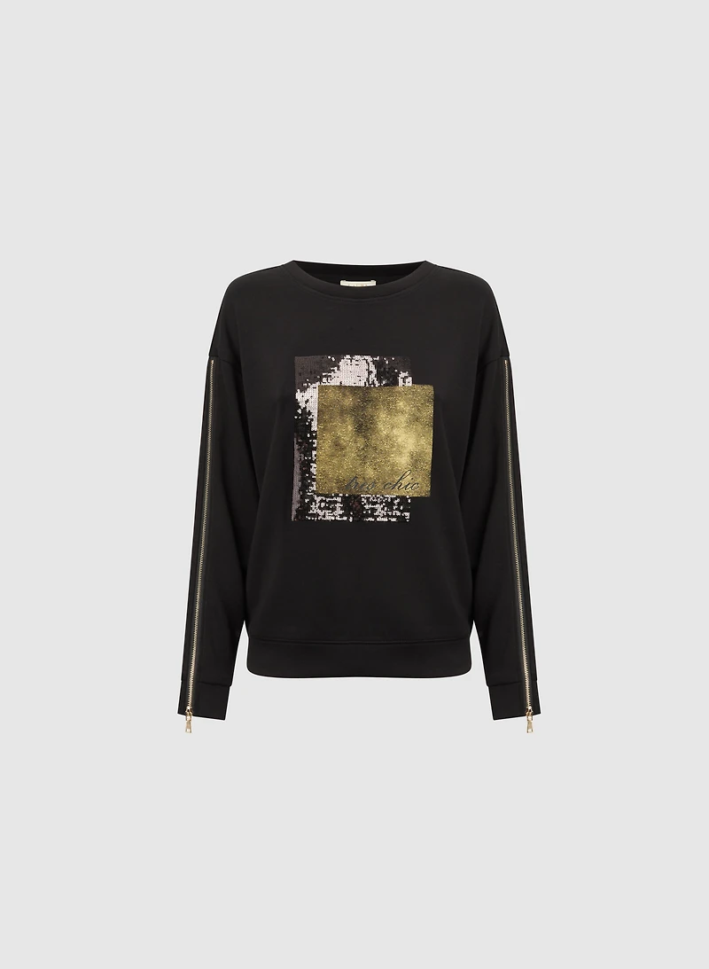 Sequin Logo Top