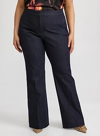 Flare-Leg Pull-On Jeans