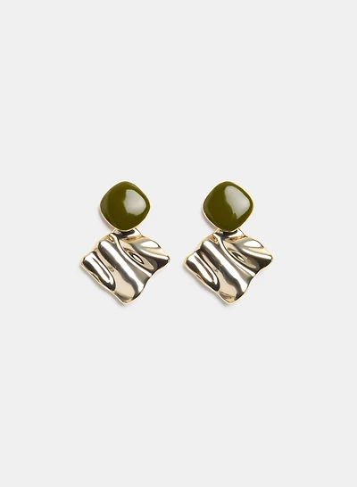 Textured Drop Earrings