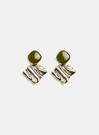 Textured Drop Earrings