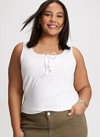 Débardeur côtelé lac