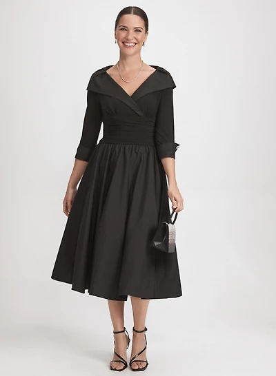 Robe à taille plissée