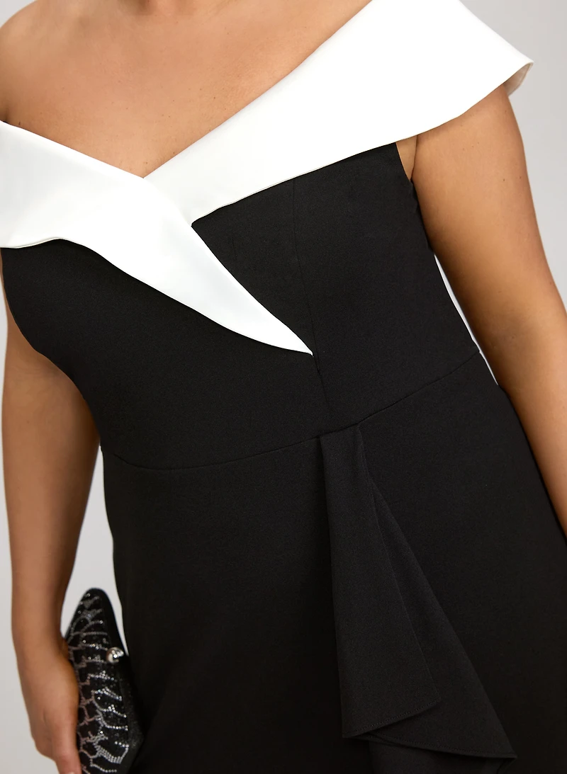 Off-The-Shoulder Fitted Dress