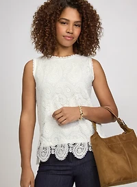 Haut sans manches en crochet