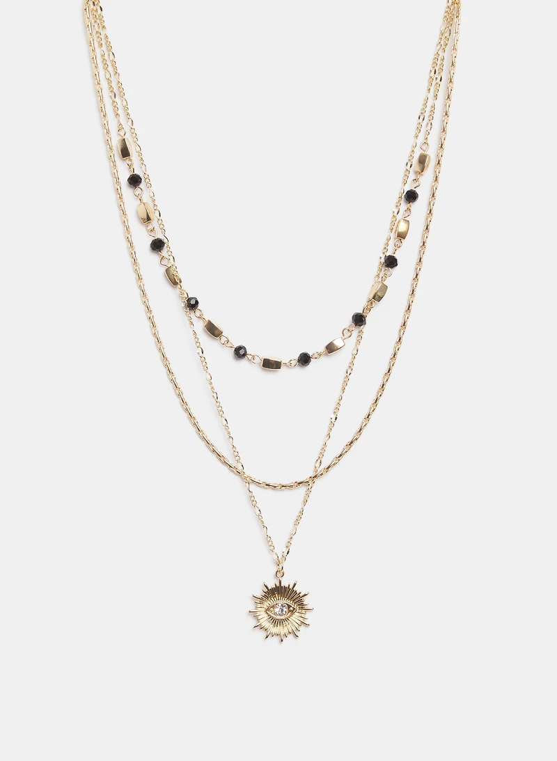 Tiered Mixed Chain Necklace