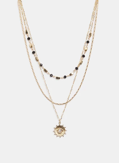 Tiered Mixed Chain Necklace