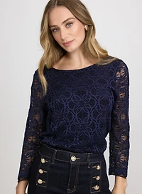 Lace Long Sleeve Blouse