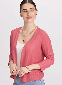 Cardigan ouvert texturé