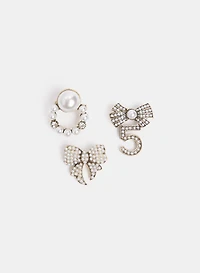 Ensemble de trois broches perlées