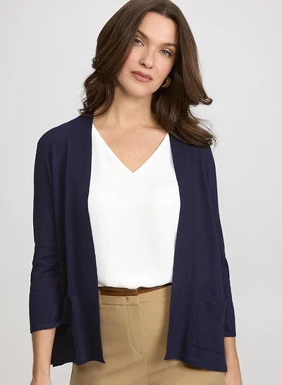 Cardigan ouvert en tricot