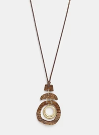 Open Ring Pendant Necklace