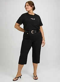 'Allo Paris' T-Shirt & Pull-On Capris