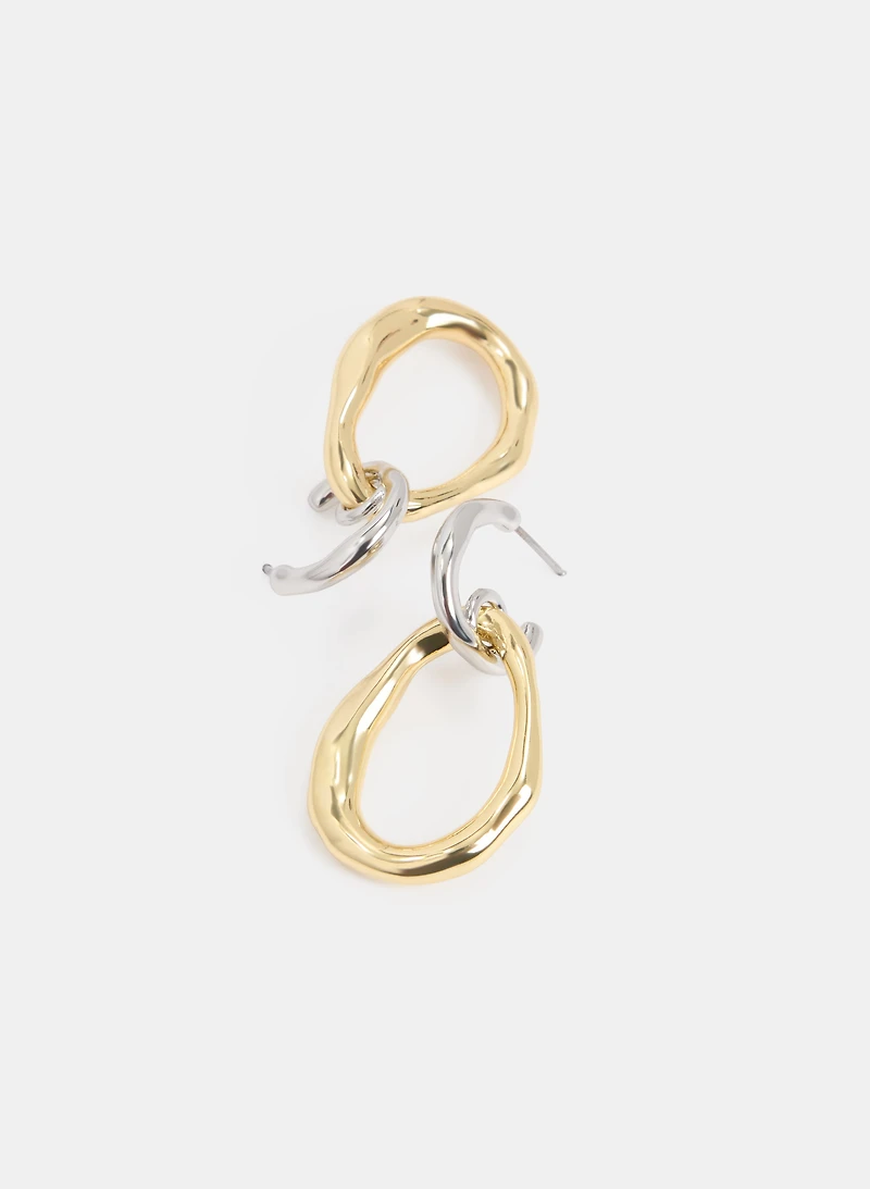 Two-Tone Earrings