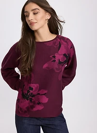 Floral Jacquard Sweater