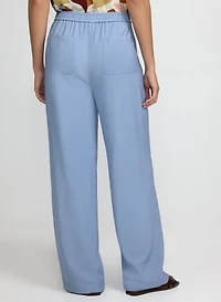 Pantalon à enfiler jambe large