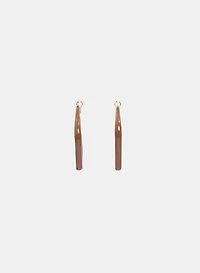 Square Resin Hoop Earrings