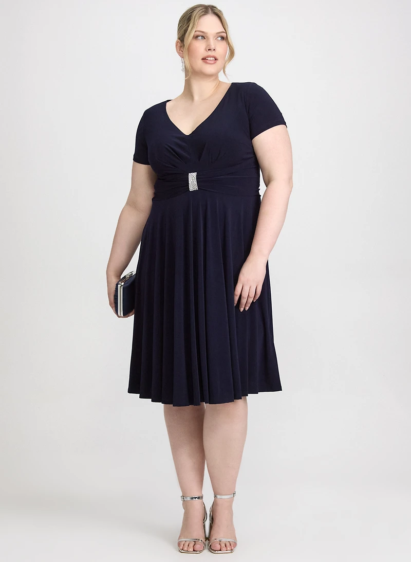 Crystal Bar Embellished Dress